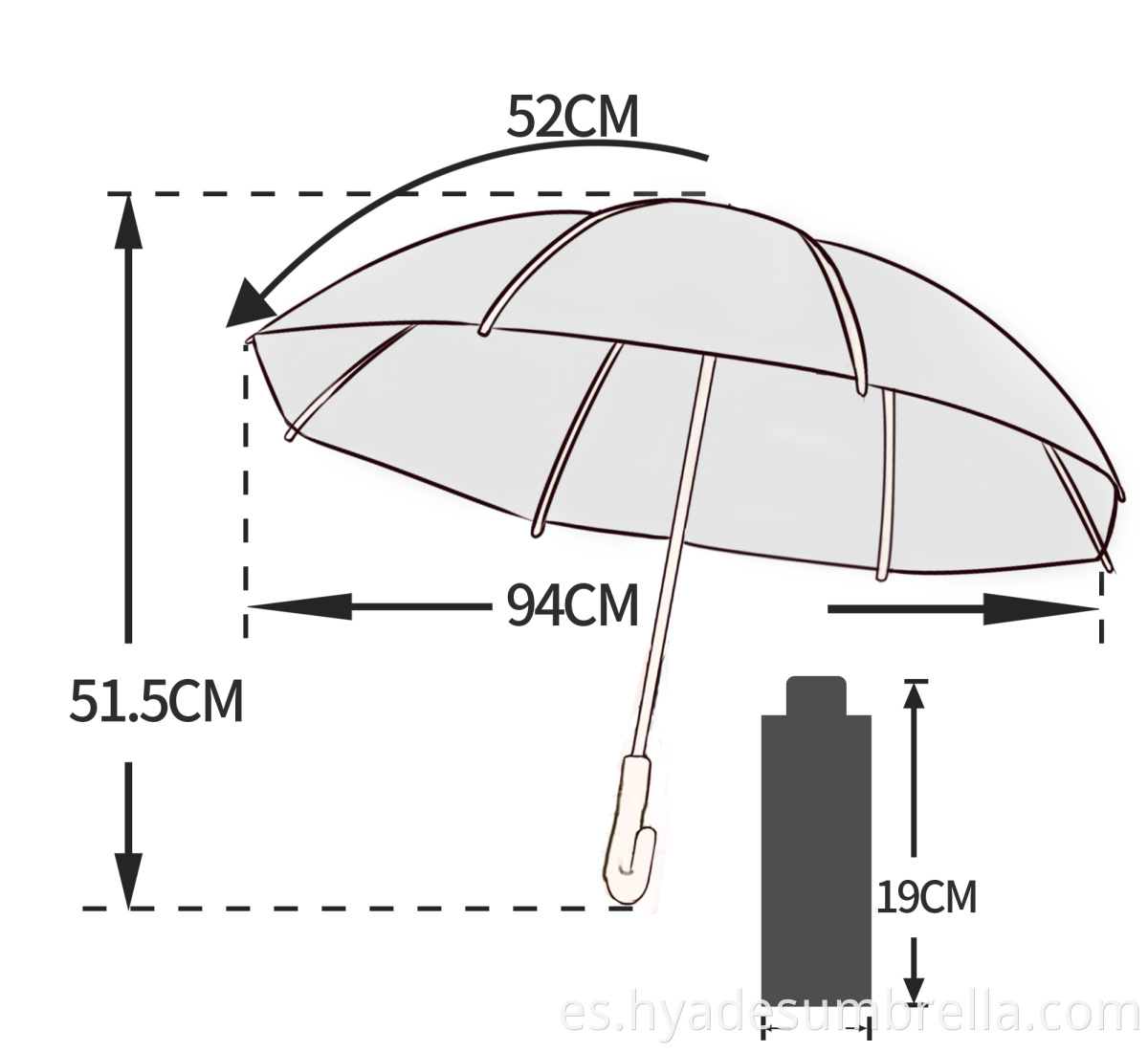 Spec. - folding 4 section shaft